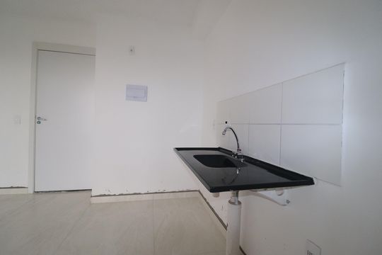 Cozinha de apartamento para alugar com 2 quartos, 42m² em Jardim, Santo André