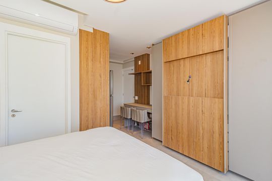 Studio de kitnet/studio para alugar com 1 quarto, 27m² em Cidade Monções, São Paulo
