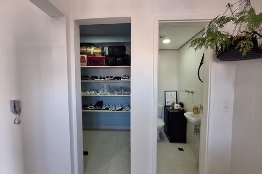 Área de Serviço de apartamento à venda com 3 quartos, 100m² em Jardim, Santo André