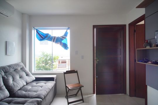 Sala de casa de condomínio à venda com 2 quartos, 83m² em Santo Afonso, Novo Hamburgo