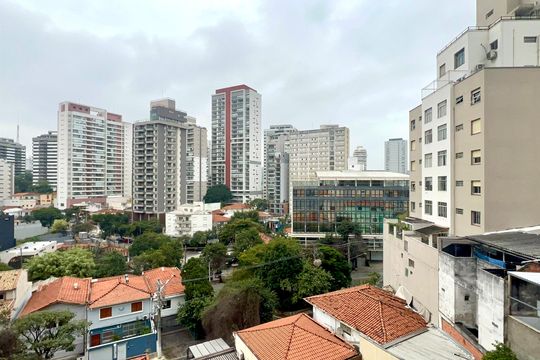 Vista da Varanda de apartamento para alugar com 1 quarto, 37m² em Vila Anglo Brasileira, São Paulo