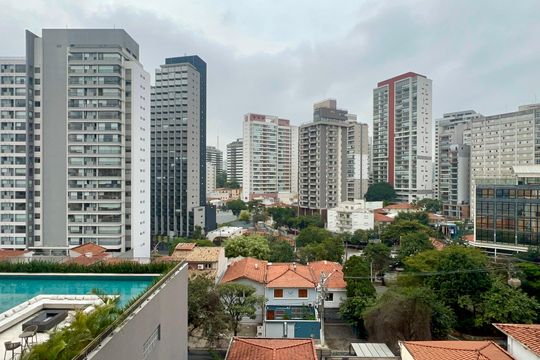 Vista da Varanda de apartamento para alugar com 1 quarto, 37m² em Vila Anglo Brasileira, São Paulo
