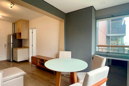 Varanda de apartamento para alugar com 1 quarto, 37m² em Vila Anglo Brasileira, São Paulo