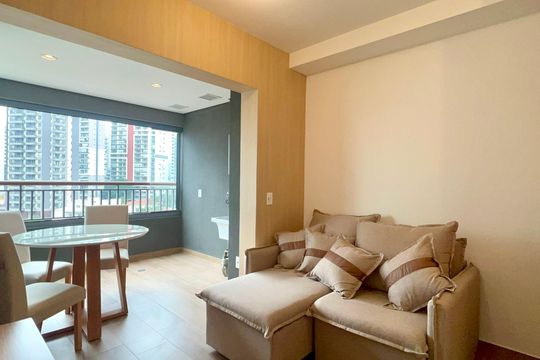 Sala de apartamento para alugar com 1 quarto, 37m² em Vila Anglo Brasileira, São Paulo
