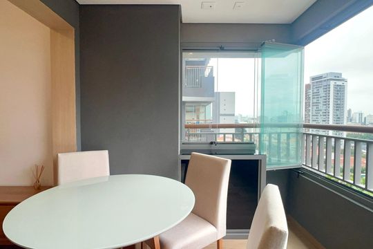 Varanda de apartamento para alugar com 1 quarto, 37m² em Vila Anglo Brasileira, São Paulo