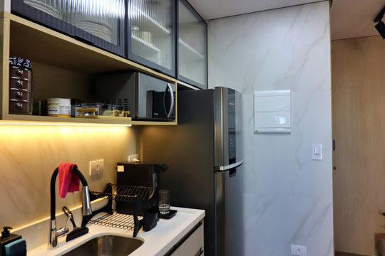 Cozinha  de apartamento à venda com 2 quartos, 58m² em Vila Dusi, São Bernardo do Campo