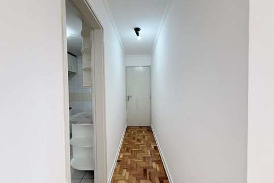 Corredor de apartamento para alugar com 1 quarto, 49m² em Belém, São Paulo