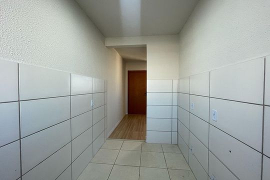 Cozinha de apartamento à venda com 2 quartos, 56m² em Canudos, Novo Hamburgo