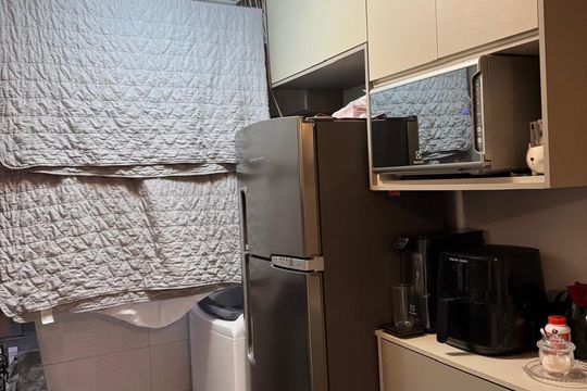 Cozinha de apartamento à venda com 2 quartos, 45m² em bloco 14 apto 01 , Sumaré