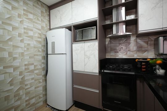 Cozinha de apartamento à venda com 2 quartos, 106m² em Santa Terezinha, Santo André