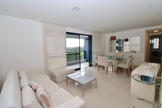 Sala de apartamento para alugar com 3 quartos, 106m² em Patamares, Salvador