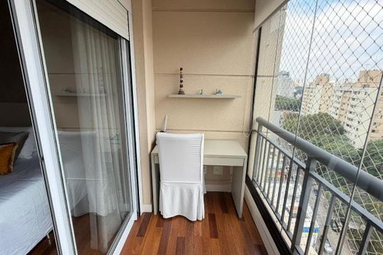 Varanda de apartamento à venda com 3 quartos, 135m² em Vila Olímpia, São Paulo