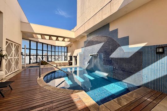 Área comum - Piscina de apartamento à venda com 1 quarto, 33m² em Jardins, São Paulo