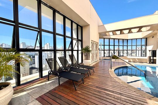 Área comum - Piscina de apartamento à venda com 1 quarto, 33m² em Jardins, São Paulo