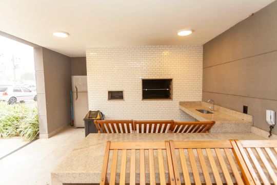 Área comum - Churrasqueira de apartamento à venda com 2 quartos, 58m² em Usina Piratininga, São Paulo