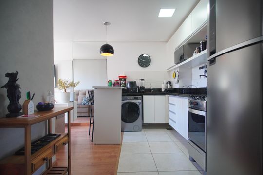 Cozinha de apartamento à venda com 2 quartos, 48m² em Primavera, Novo Hamburgo