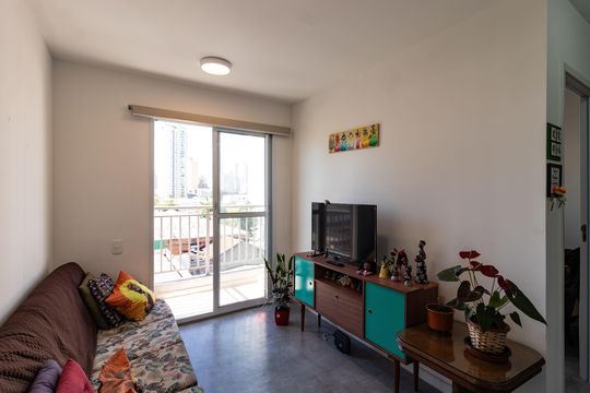 Sala de apartamento à venda com 2 quartos, 37m² em Vila Romana, São Paulo