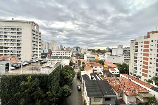 Vista da Varanda de apartamento à venda com 1 quarto, 28m² em Vila Clementino, São Paulo