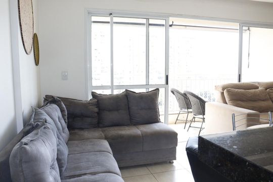Sala de apartamento à venda com 2 quartos, 67m² em Jardim Atlantico, Goiânia