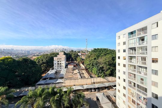 Vista da Sala de apartamento à venda com 2 quartos, 57m² em Cinquentenario, Belo Horizonte