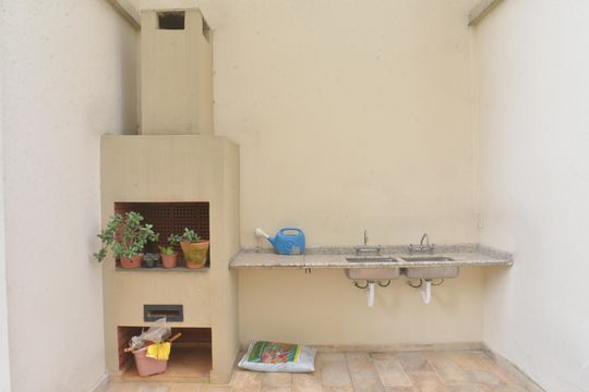 Área comum - Churrasqueira de apartamento à venda com 3 quartos, 85m² em Jardim Bela Vista, Santo André
