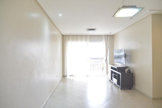 Sala de apartamento à venda com 3 quartos, 85m² em Jardim Bela Vista, Santo André
