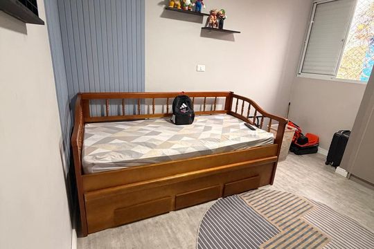 Quarto de apartamento à venda com 3 quartos, 112m² em Jardim Bela Vista, Santo André