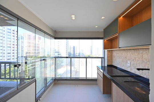 Varanda de apartamento à venda com 1 quarto, 49m² em Vila Clementino, São Paulo