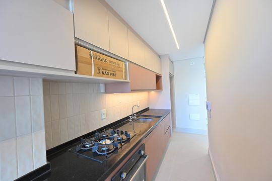 Cozinha de apartamento à venda com 1 quarto, 49m² em Vila Clementino, São Paulo
