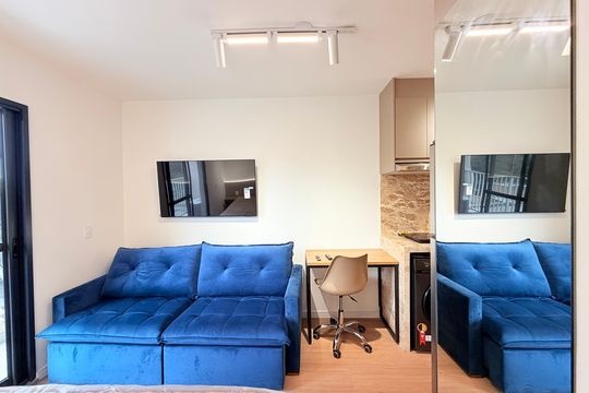 Studio de kitnet/studio para alugar com 1 quarto, 26m² em Santo Amaro, São Paulo
