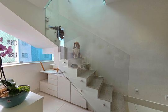 Sala  de apartamento à venda com 2 quartos, 159m² em Buritis, Belo Horizonte