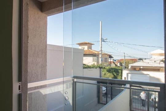 Varanda da Suíte 1 de casa à venda com 2 quartos, 75m² em Jardim Leblon, Belo Horizonte