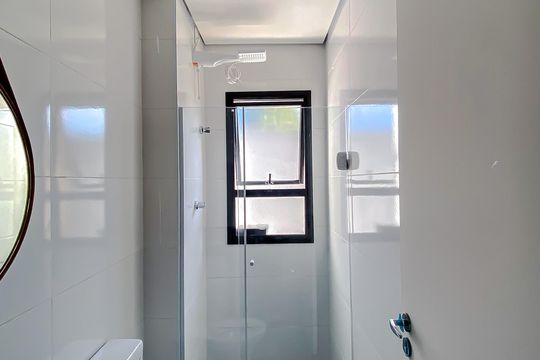 Banheiro de kitnet/studio à venda com 1 quarto, 38m² em Vila Prudente, São Paulo