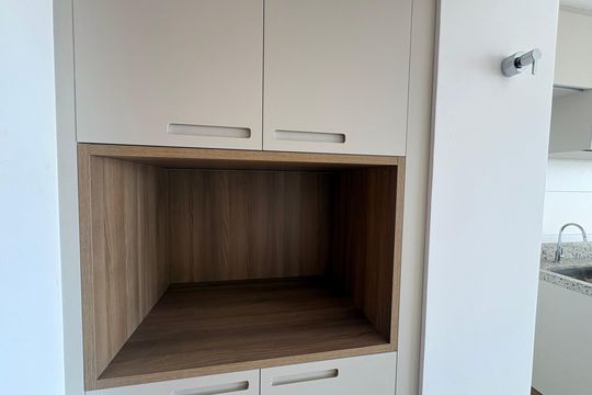 Cozinha de apartamento à venda com 2 quartos, 66m² em Setor Pedro Ludovico, Goiânia