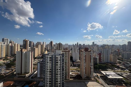 Vista da Rua de apartamento à venda com 2 quartos, 66m² em Setor Pedro Ludovico, Goiânia