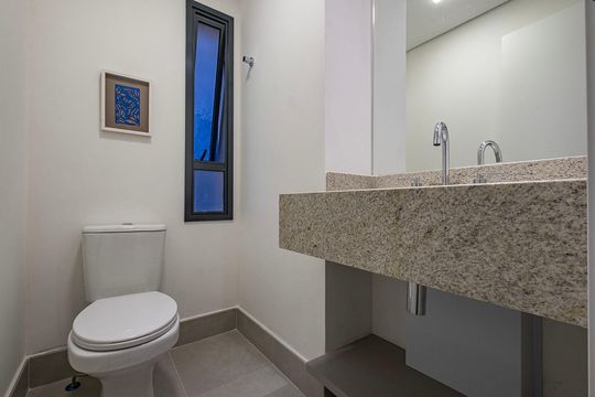 Lavabo de apartamento à venda com 1 quarto, 51m² em Cerqueira César, São Paulo