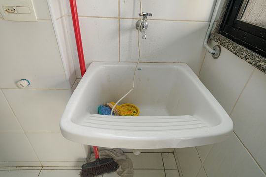 Área de Serviço de apartamento à venda com 2 quartos, 54m² em Campo Grande, Rio de Janeiro