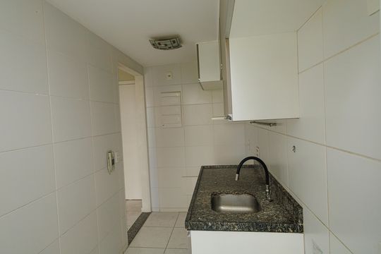 Cozinha de apartamento à venda com 2 quartos, 54m² em Campo Grande, Rio de Janeiro