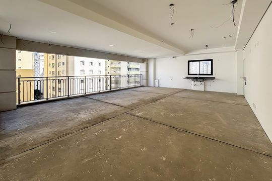 Sala/Cozinha de apartamento à venda com 3 quartos, 201m² em Jardim Paulista, São Paulo