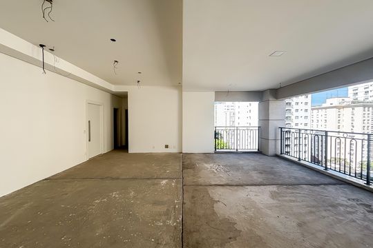 Sala/Cozinha de apartamento à venda com 3 quartos, 201m² em Jardim Paulista, São Paulo