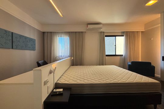Studio de kitnet/studio para alugar com 1 quarto, 31m² em Indianópolis, São Paulo