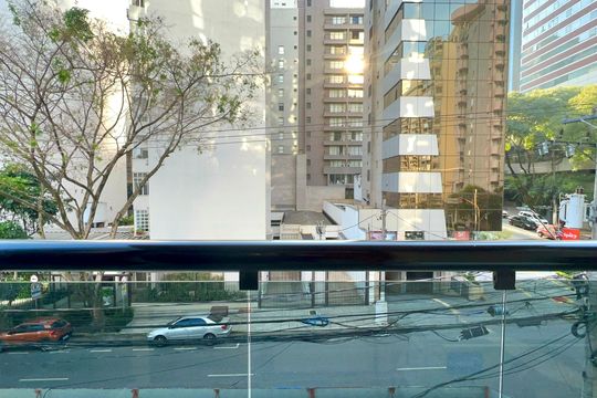 Varanda de apartamento à venda com 1 quarto, 42m² em Cerqueira César, São Paulo