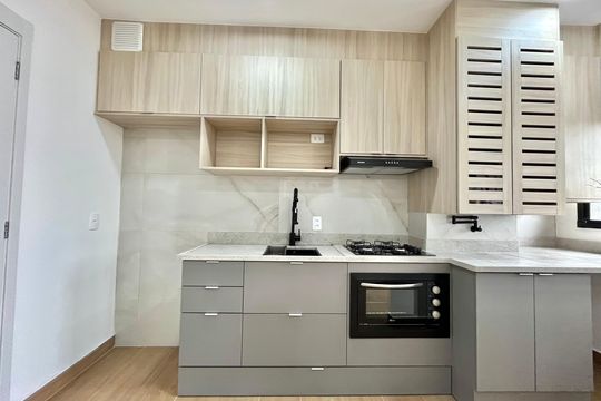 Cozinha de apartamento para alugar com 2 quartos, 39m² em Vila Paulista, São Paulo