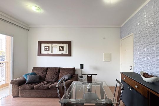 Sala  de apartamento à venda com 1 quarto, 40m² em Vila Goncalves, São Bernardo do Campo