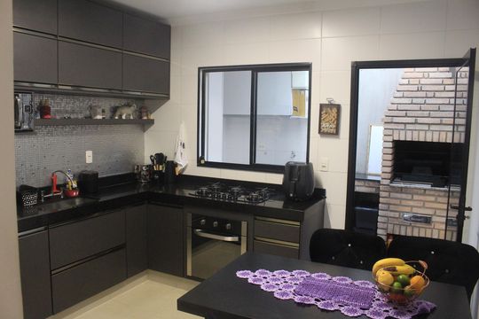 Cozinha de casa de condomínio à venda com 2 quartos, 114m² em Santa Maria, São Caetano do Sul