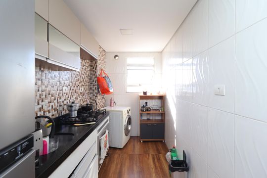 Cozinha e Área de Serviço de apartamento à venda com 2 quartos, 75m² em Conjunto Residencial José Bonifácio, São Paulo