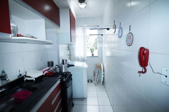 Cozinha de apartamento à venda com 2 quartos, 47m² em Irajá, Rio de Janeiro