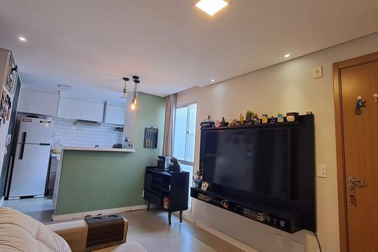 Sala de apartamento à venda com 2 quartos, 43m² em Parque das Cachoeiras, Campinas
