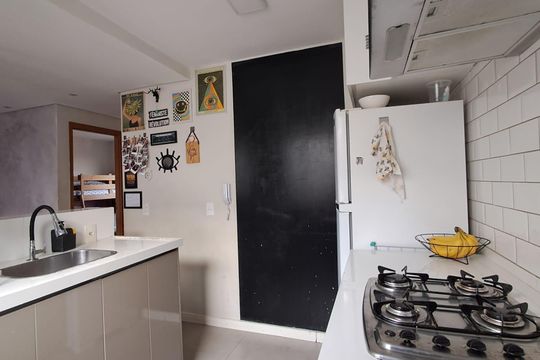 Cozinha de apartamento à venda com 2 quartos, 43m² em Parque das Cachoeiras, Campinas