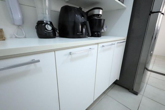 Cozinha de apartamento à venda com 3 quartos, 118m² em Vila Bastos, Santo André